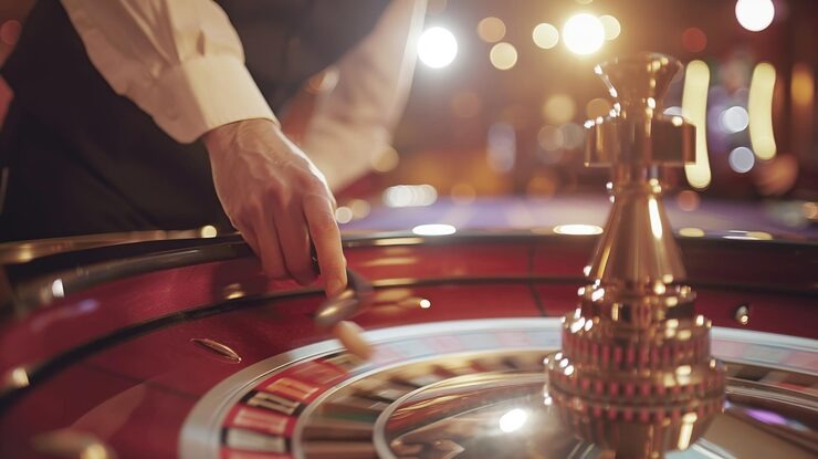 Pretty Gaming table interface showing betting options and live dealer